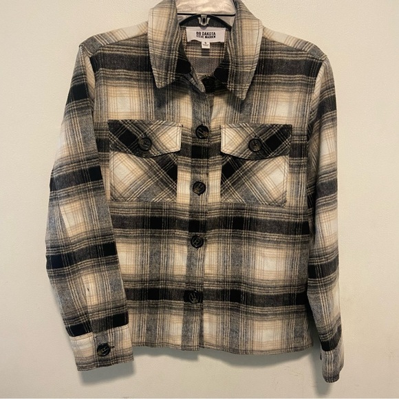BB Dakota by Steve Madden Jackets & Blazers - BB Dakota Steve Madden Women’s Jacket Size Small Button Up Plaid Preppy Academia